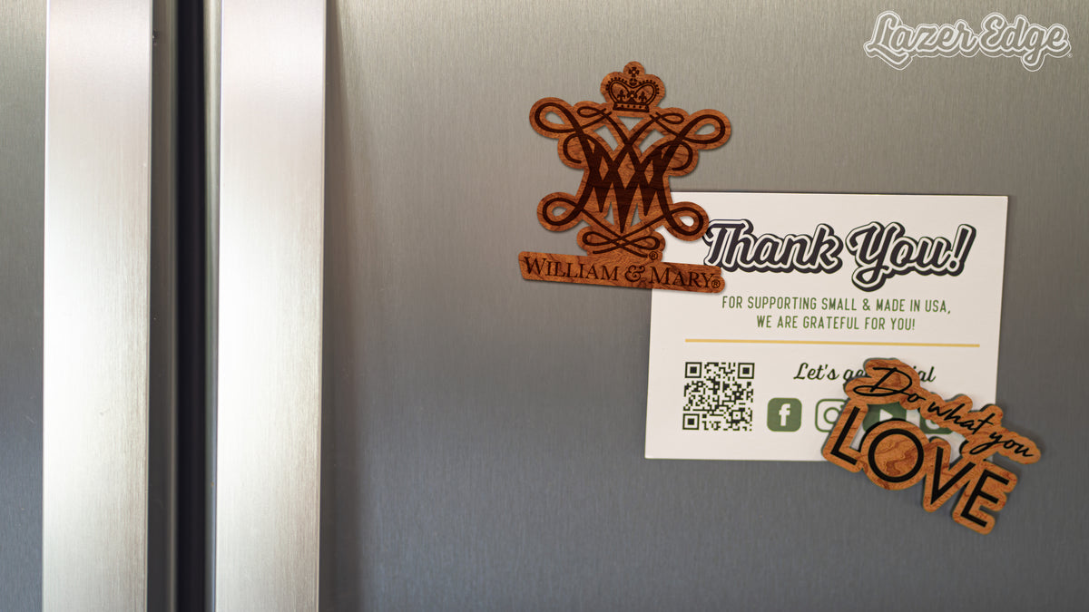 William and Mary Cypher Mark Cherry Magnet – LazerEdge