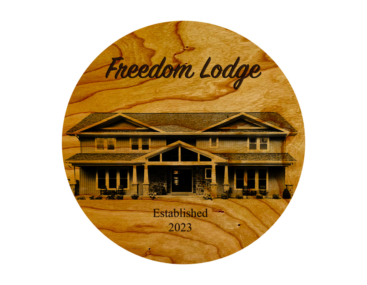 Custom Wall Hanging "Freedom Lodge" LazerEdge