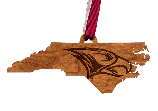 NC Central Ornament Eagle Head on State