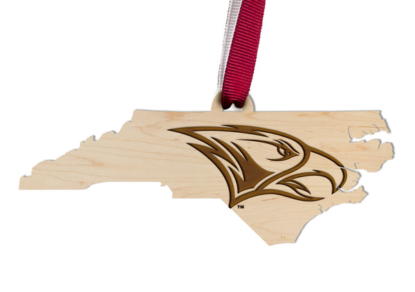 NC Central Ornament Eagle Head on State