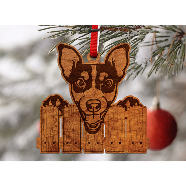 Dog Ornament (Multiple Dog Breeds Available) Ornament Shop LazerEdge Cherry Jack Russell 
