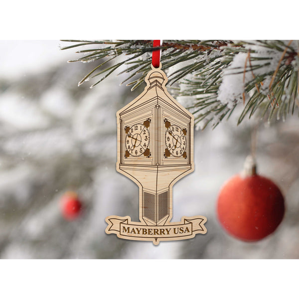 Mayberry Ornaments Shop LazerEdge Maple Mayberry USA Clock 