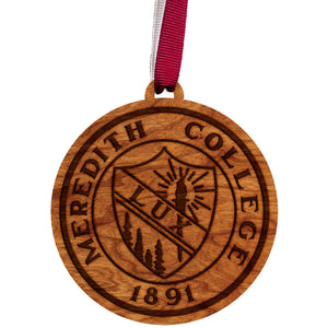 Meredith College - Ornament - One Sided Seal Circle Ornament LazerEdge 