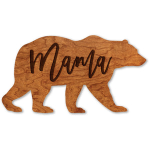 Mother's Day Magnet - "Mama" Bear (Plus "Papa, Cub 1, Cub 2, and Cub 3 variants available) Magnet Shop LazerEdge Cherry Mama 