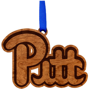Pittsburgh - Ornament - Script "PITT" Ornament LazerEdge 