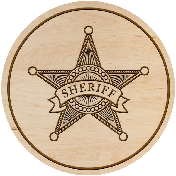 Sheriff Coasters Coaster Shop LazerEdge Maple Serif (Complex Font) 