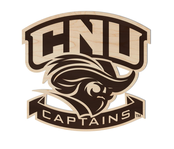 Christopher Newport University Captains Magnet - Crafted from Cherry or Maple Wood - CNU Captains