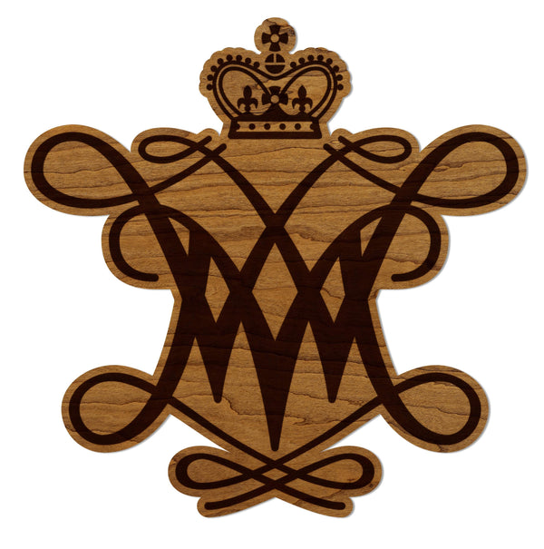 William and Mary Cypher Wall Hanging - Crafted from Cherry and Maple Wood - William and Mary Griifins