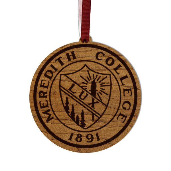 Meredith College Seal Ornament – Crafted from Cherry and Maple Wood –  Meredith College Avenging Angels