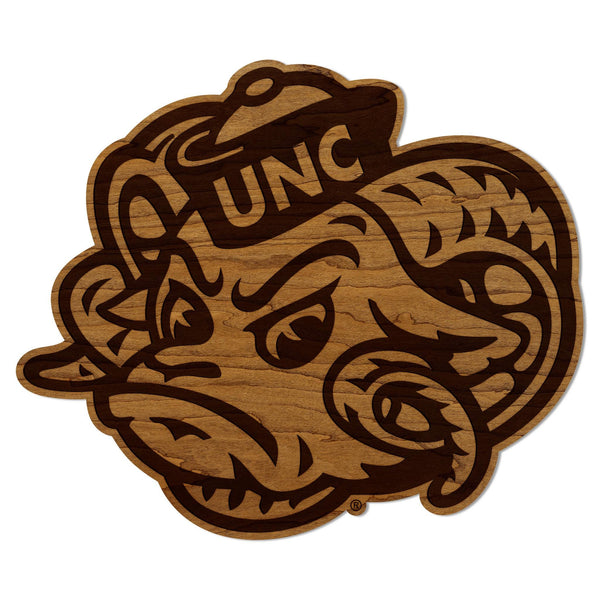 University of North Carolina Ramses Head Wall Hanging – Crafted from Cherry and  Maple Wood - UNC Tarheels