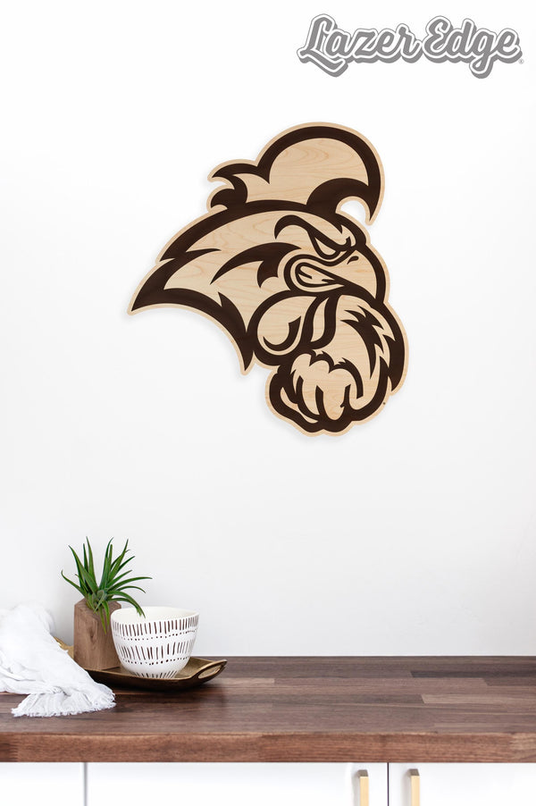 Coastal Carolina University Chanticleers Wall Hanging - Crafted from Cherry or Maple Wood - Coastal Carolina Chanticleers