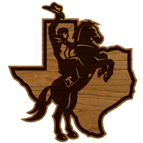 Tarleton State University Spirit Mark Wall Hanging – Crafted from Cherry and  Maple Wood - Tarleton State Texans