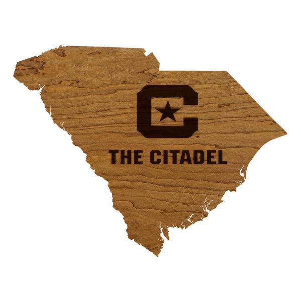 The Citadel Block C on State Wall Hanging – Crafted from Cherry and  Maple Wood - The Citadel Cadets