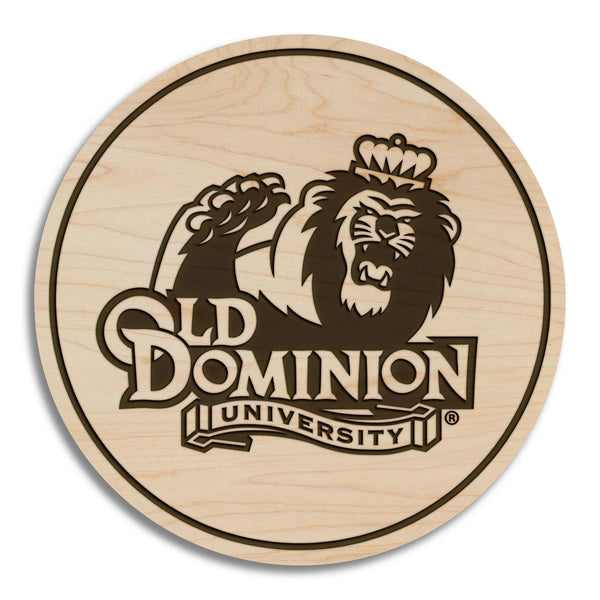 Old Dominion University Monarch Coasters – Crafted from Cherry or Maple Wood – Old Dominion Monarchs
