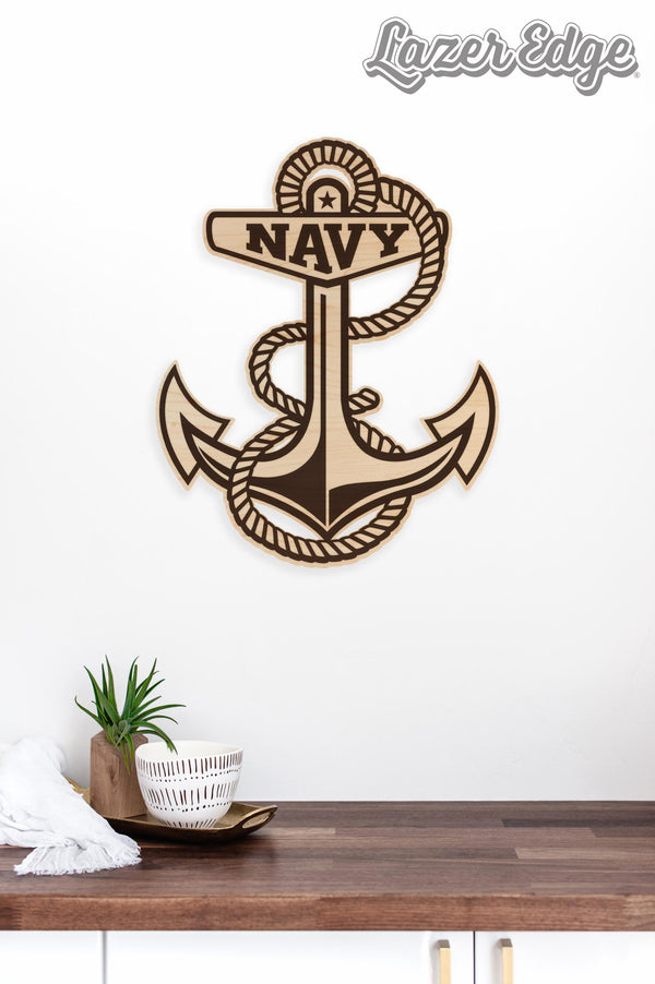 United States Naval Academy Anchor Wall Hanging – Crafted from Cherry and  Maple Wood - Navy Midshipmen