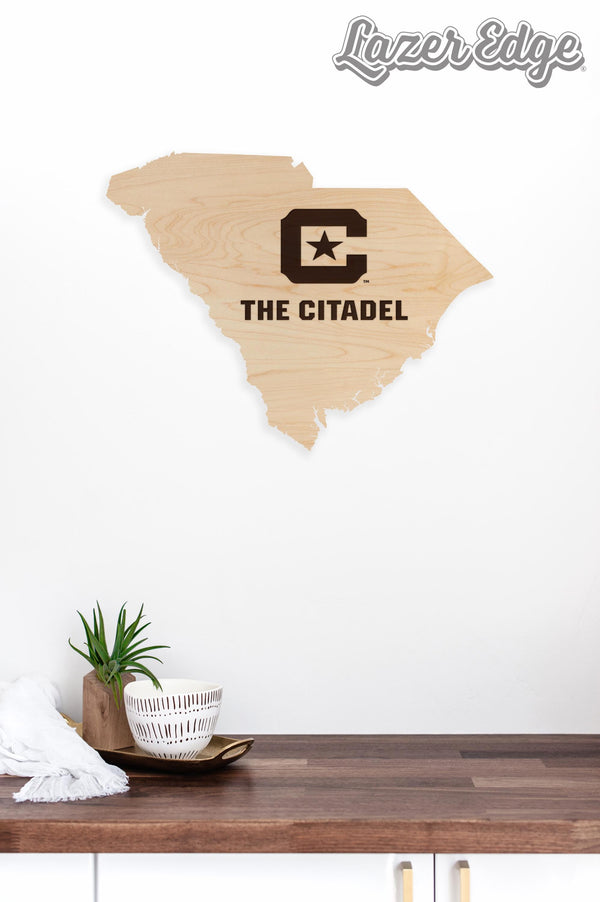 The Citadel Block C on State Wall Hanging – Crafted from Cherry and  Maple Wood - The Citadel Cadets