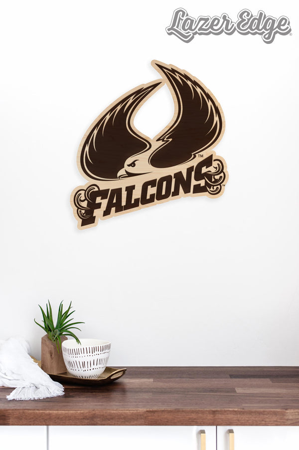 Saint Augustine's University Falcons Wall Hanging - Crafted from Cherry or Maple Wood -  SAU Falcons