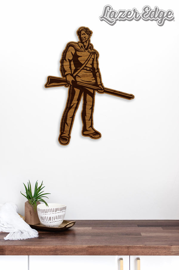 West Virginia University Mountaineer Wall Hanging - Crafted from Cherry and Maple Wood - West Virginia Mountaineers