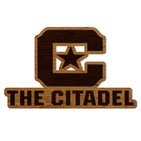 The Citadel Block C Wall Hanging – Crafted from Cherry and  Maple Wood - The Citadel Cadets