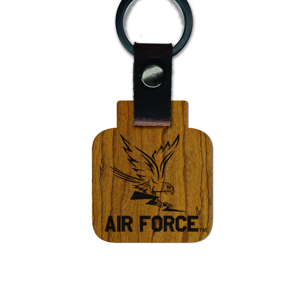 Air Force Academy Wooden Keychain – Crafted from Cherry or Maple Wood