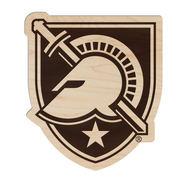 West Point University Army Shield Magnet - Crafted from Cherry or Maple Wood - West Point Black Knights