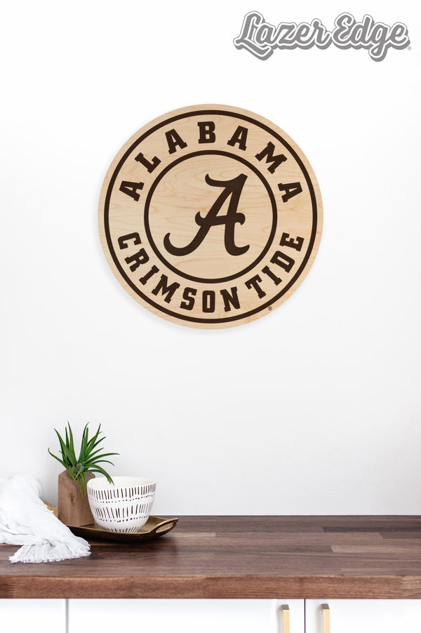 University of Alabama Crimson Tide Cutout Wall Hanging – Crafted from Cherry and  Maple Wood - Alabama Crimson Tide