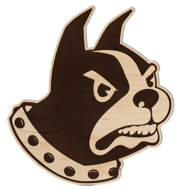 Wofford College Terrier Wall Hanging - Crafted from Cherry or Maple Wood - Wofford College