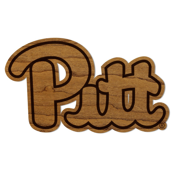 University of Pittsburgh Pitt Magnet - Crafted from Cherry or Maple Wood - Pittsburgh Panthers
