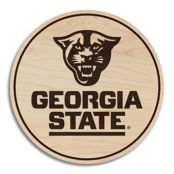 Georgia State Panthers Coaster – Crafted from Cherry or Maple Wood