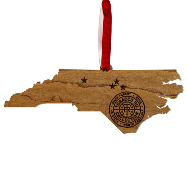 Tobacco Road Ornament – Crafted from Cherry and Maple Wood