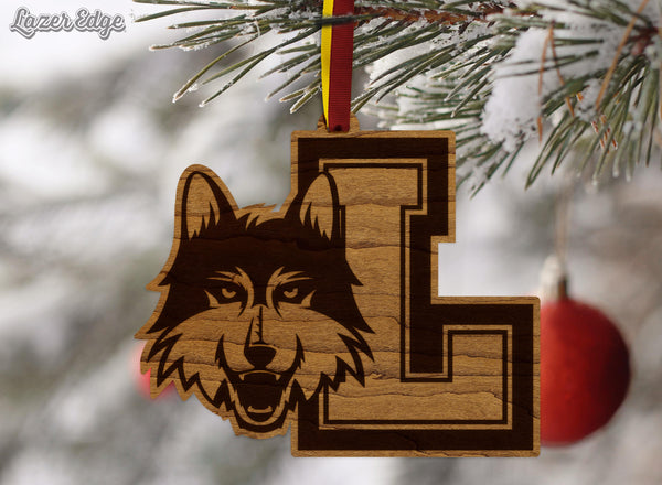 Loyola-Chicago Ramblers Ornament – Crafted from Cherry and Maple Wood – Loyola University Chicago