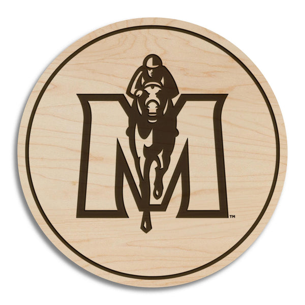 Murray State University Racers Coaster – Crafted from Cherry or Maple Wood – Murray State Racers
