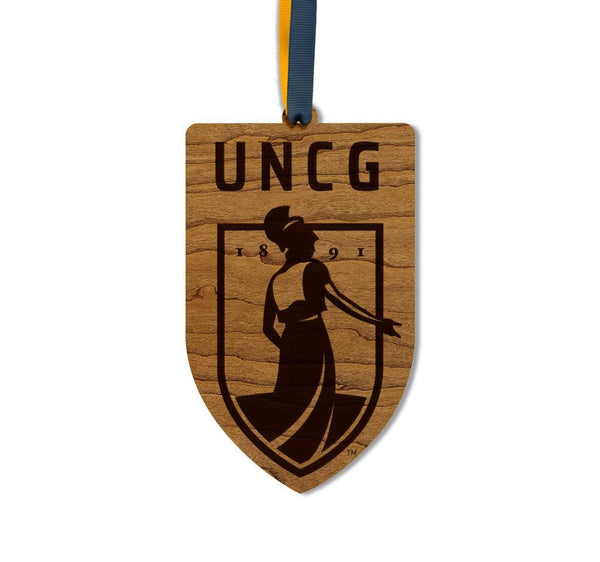 University of North Carolina Greensboro Institution Mark – Crafted from Cherry or Maple Wood – UNCG Spartans