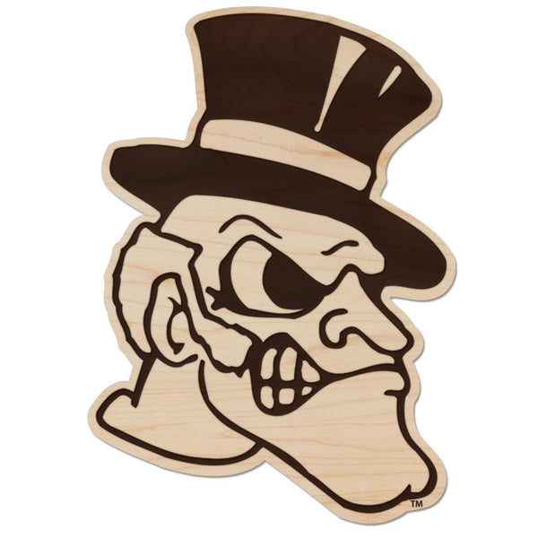 Wake Forest University Demon Deacon Magnet - Crafted from Cherry or Maple Wood - Wake Forest Demon Deacons