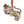Load image into Gallery viewer, Clemson University Gentleman Tiger Ornament – Crafted from Cherry and Maple Wood
