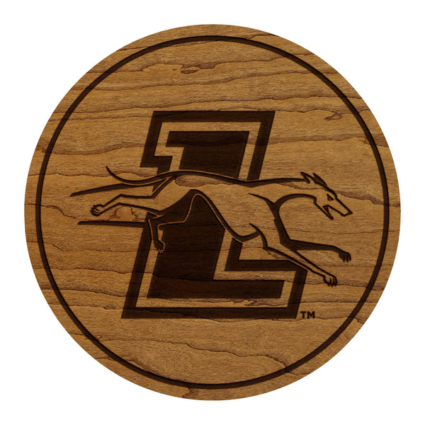 Loyola-Maryland Greyhounds Coaster – Crafted from Cherry or Maple Wood – Loyola Greyhounds