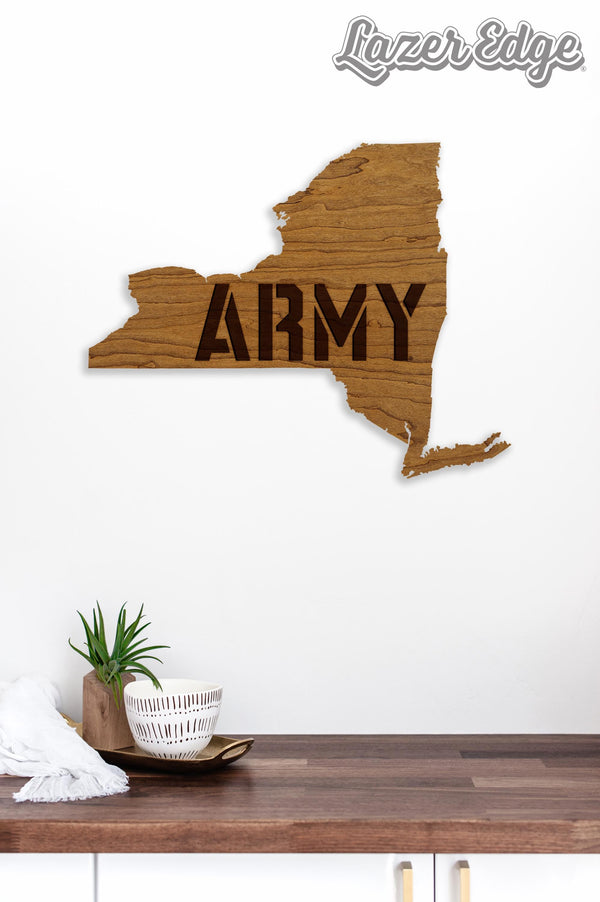 West Point Military Academy Knight and Shield Wall Hanging - Crafted from Cherry and Maple Wood - West Point Black Knights