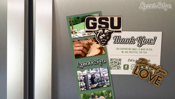 Georgia State Panthers Magnet - Crafted from Cherry or Maple Wood