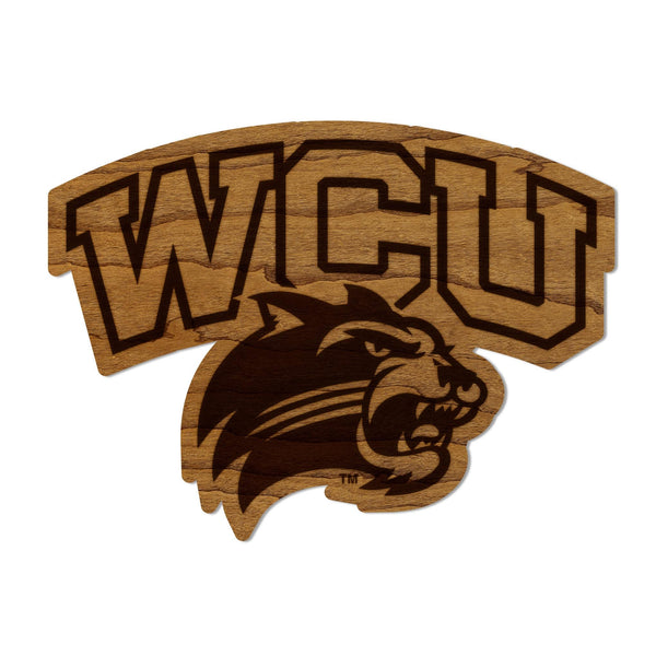 Western Carolina University Catamounts Magnet - Crafted from Cherry or Maple Wood - WCU Catamounts