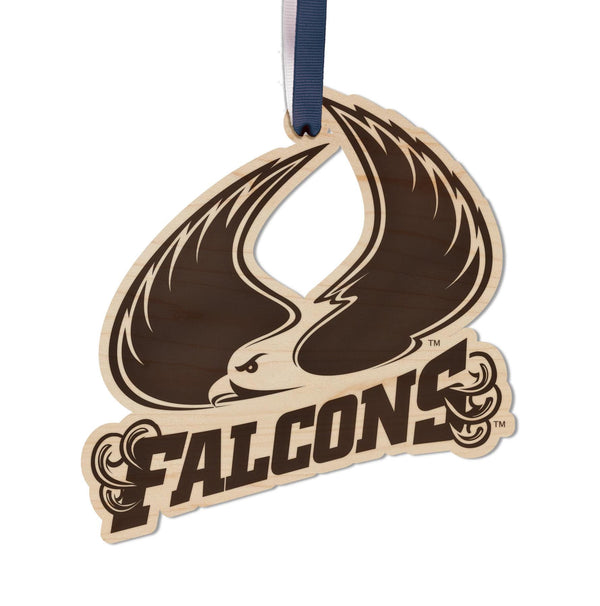 Saint Augustine's University Falcons Ornament – Crafted from Cherry or Maple Wood – Saint Augustine's Falcons