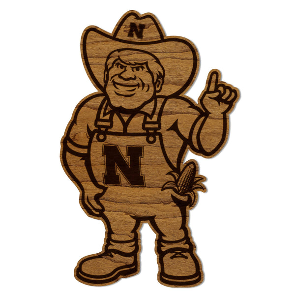 University of Nebraska Herbie Magnet - Crafted from Cherry or Maple Wood - Air Force Falcons