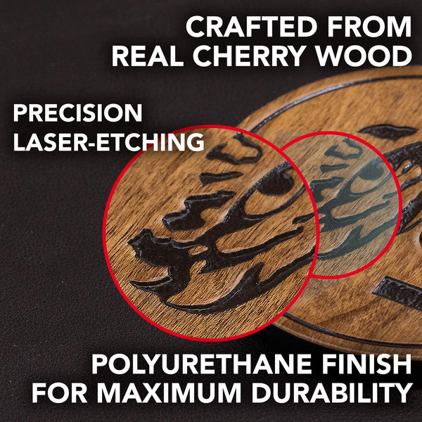 UNC Asheville Bulldogs Coaster – Crafted from Cherry or Maple Wood