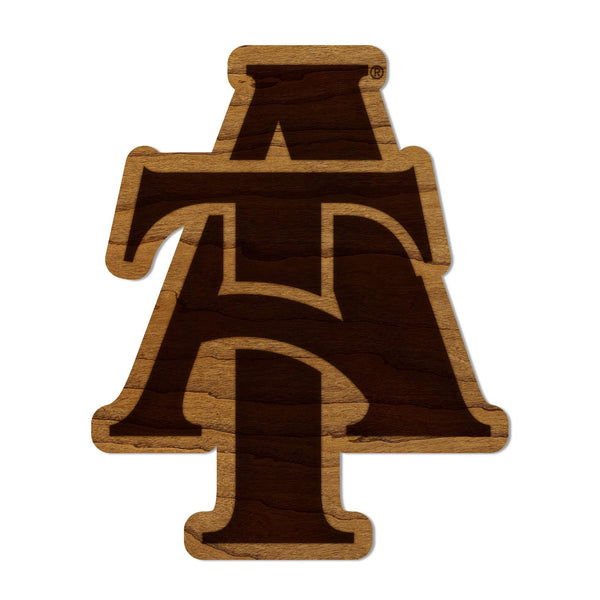 North Carolina A&T University AT Magnet - Crafted from Cherry or Maple Wood - NCAT Aggies