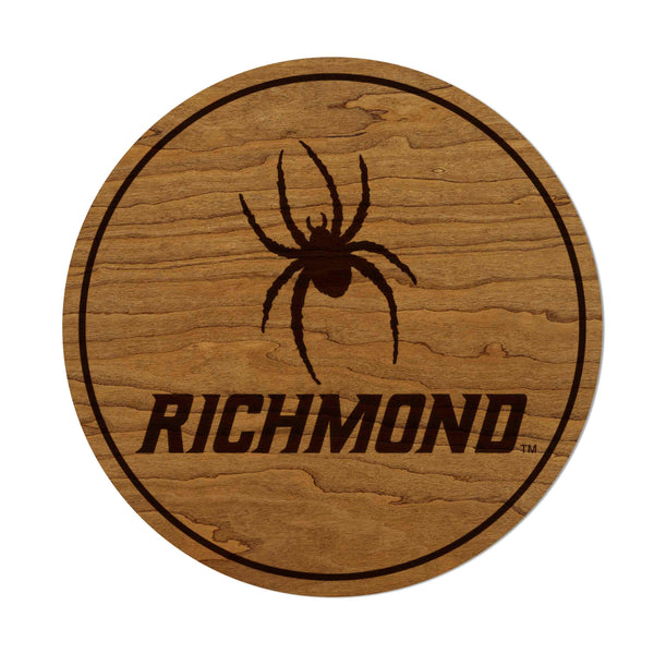 University of Richmond Spiders Wall Hanging - Crafted from Cherry and Maple Wood