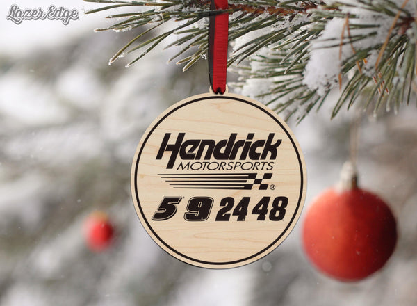 Hendrick Motorsports Drivers Wooden Ornament | Crafted from Cherry and Maple Wood | Made in USA Officially Licensed by Hendrick Motorsports