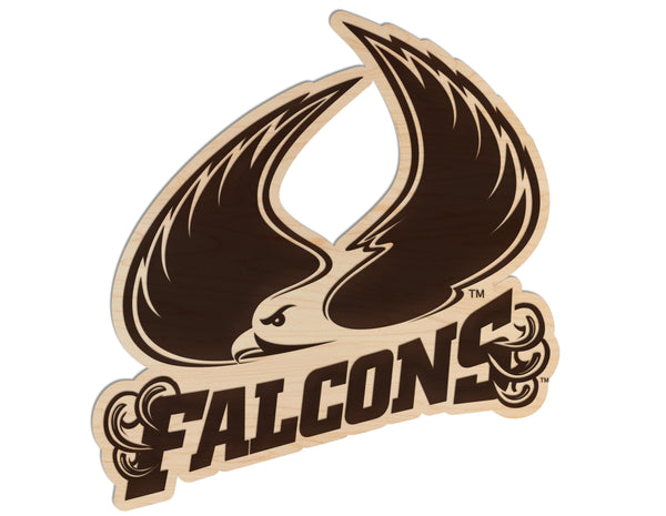 Saint Augustine's University Falcons Wall Hanging - Crafted from Cherry or Maple Wood -  SAU Falcons