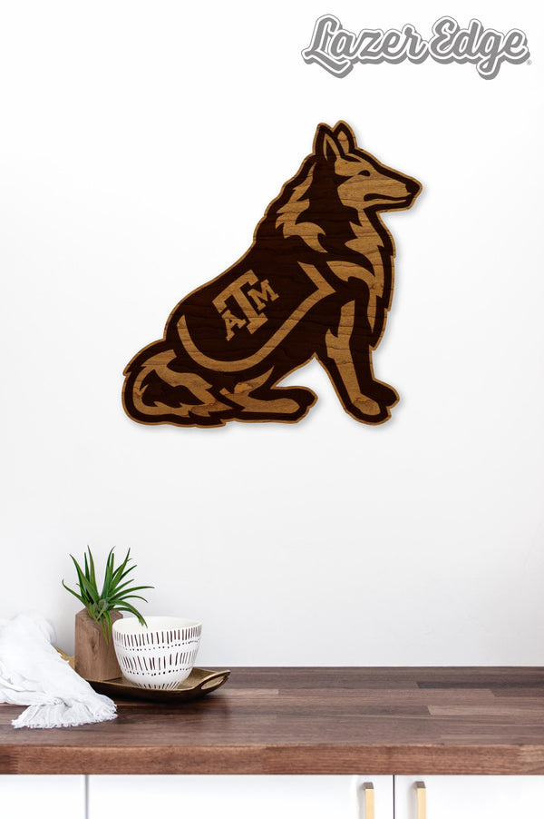 Texas A&M University Reveille Dog Wall Hanging – Crafted from Cherry and  Maple Wood - TAMU Aggies