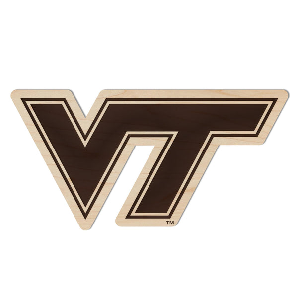 Virginia Tech VT Magnet - Crafted from Cherry or Maple Wood - Virginia Tech Hokies