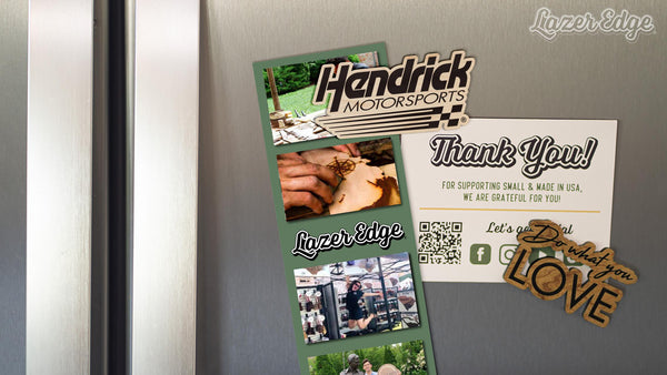 Hendrick Motorsport Wooden Magnet | Crafted from Cherry and Maple Wood | Made in USA | Officially Licensed by Hendrick Motorsport