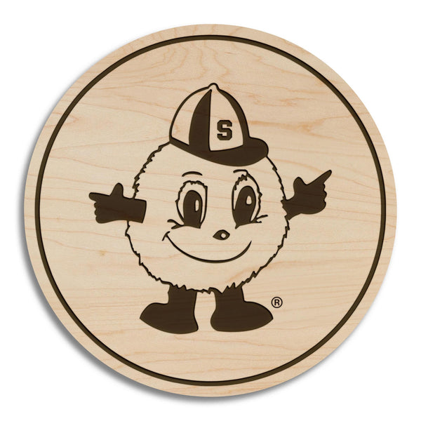 Syracuse University Otto Coaster – Crafted from Cherry or Maple Wood – Syracuse Orangemen